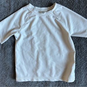 Old Navy Toddler Short Sleeve Rashguard Shirt - White - 3T